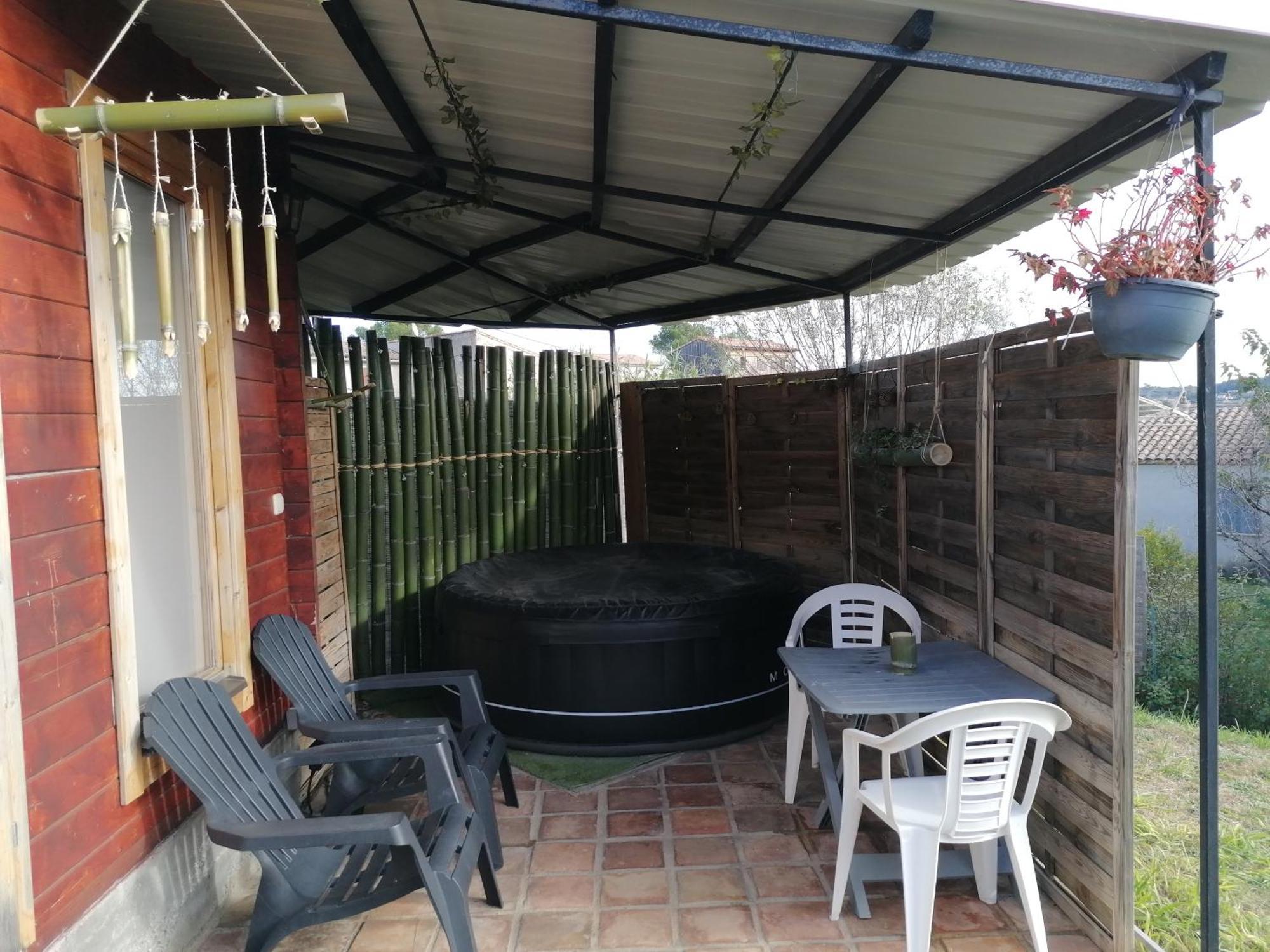 Charmant Chalet Pour 2 Personnes Spa Prive Massillargues-Attuech Екстер'єр фото